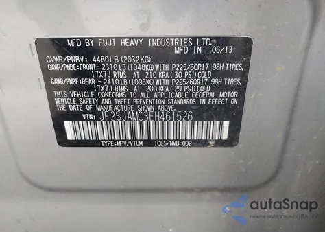 2014 Subaru Forester 2.5I Touring из США, поврежденный, VIN JF2SJAMC3EH461526